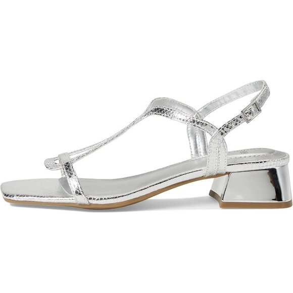 Bandolino Primadon Women's Dress Sandals Silver Snake : 9.5 M, Synthetic - Picture 4 of 7